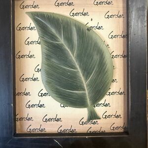 Framed Leaf Art Decor